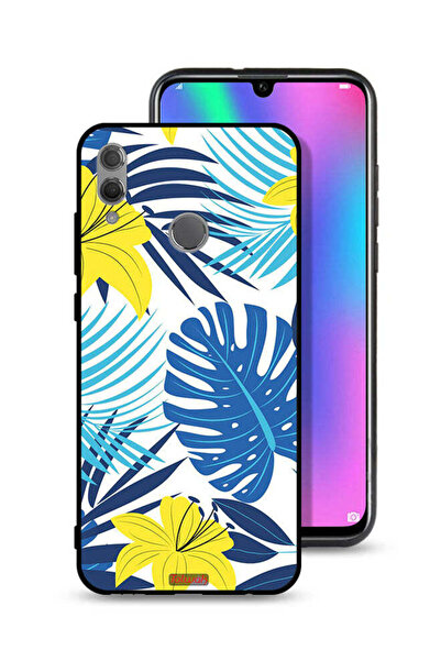 Tolwak غطاء حماية لهاتف Honor 10 Lite برسومات ريش وزهور