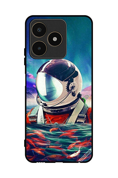Covernex غطاء حماية لهاتف Realme C53 رائد فضاء في بحر الأسماك
