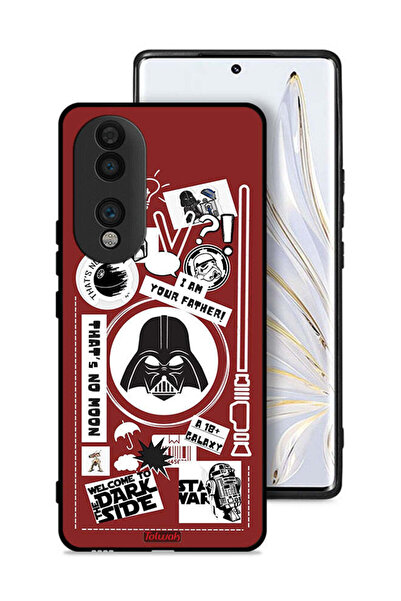 Tolwak غطاء حماية لهاتف Honor 70 بملصق "مرحبًا بكم في الجانب المظلم"