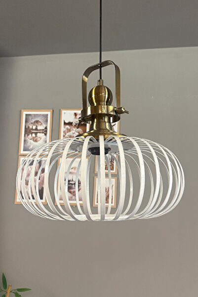 Bamyum Este Beyaz Sarkıt Avize Eskitme Başlık İç Mekan Aydınlatma Dekoratif Mutfak Cafe Ofis