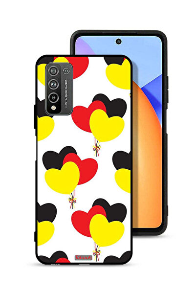 Tolwak Honor 10X Lite Protective Case Cover Three Hearts Bunch