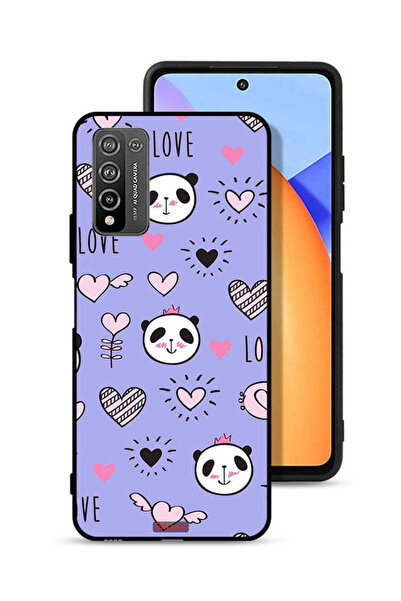 Tolwak Honor 10X Lite Protective Case Cover Love And Panda Doodle