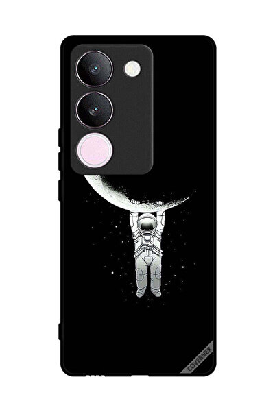 Covernex غطاء حماية لهاتف فيفو V29، صورة رائد فضاء معلق على القمر