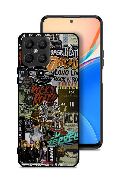 Tolwak غطاء حماية لهاتف Honor X8 4G - تحيا موسيقى الروك آند رول