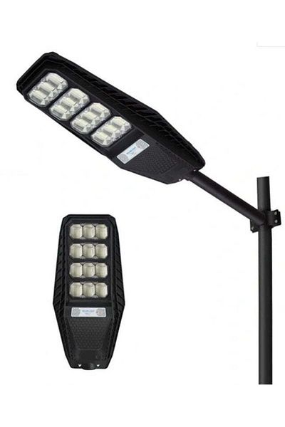 divendi-ro Street Lamp with Solar Panel 12 Cassette 360 LED Solar Panel