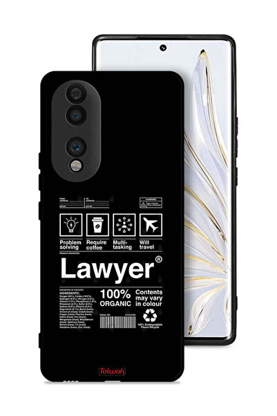 Tolwak غطاء حماية لهاتف Honor 70 بملصق محامٍ