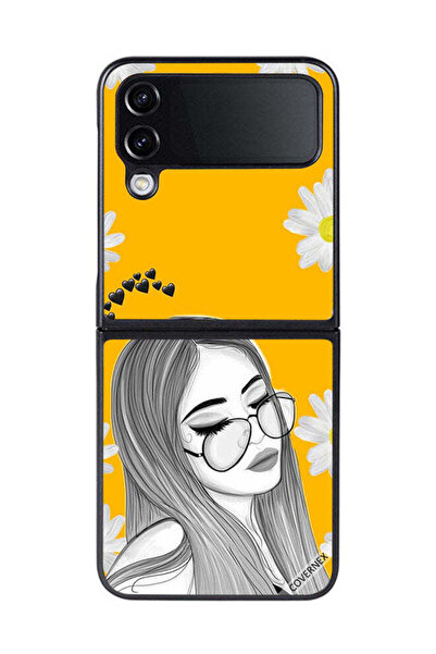 Covernex غطاء حماية لهاتف سامسونج جالاكسي زد فليب 4 - فن نظارات للبنات