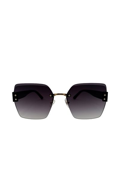 Toz Vintage Darmia Black Handle, Black Gradient Glass Vintage & Retro Sunglasses