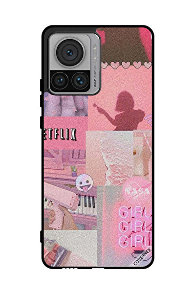 Covernex غطاء حماية لهاتف موتورولا موتو X30 برو - مشبك فني للبنات