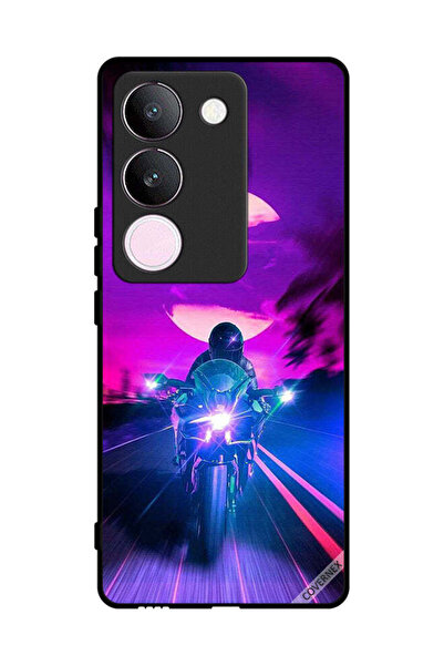 Covernex غطاء حماية لهاتف vivo V29 - خلفية رجل على دراجة