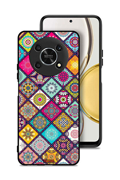 Tolwak غطاء حماية لهاتف Honor X30 5G بنمط مربعات ماندالا