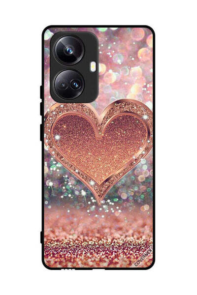 Covernex غطاء حماية لهاتف Realme 10 Pro Plus بغطاء قلب لامع