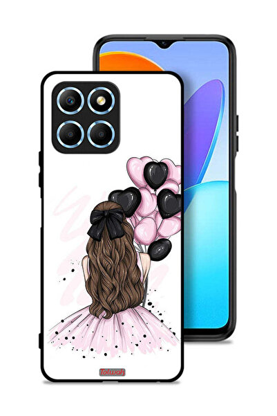 Tolwak غطاء حماية لهاتف Honor X8 5G يحمل صورة فتاة تحمل بالونات