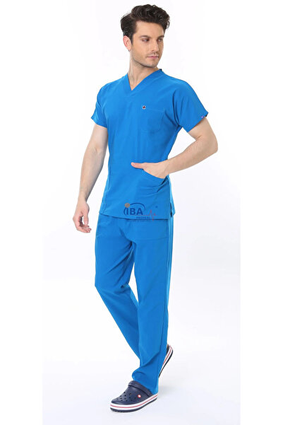 İBA MEDİKAL FlexCool Albastru Marin Unisex Medical Suit