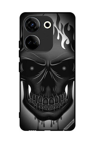 Covernex غطاء حماية لهاتف تكنو كامون 20 - رسمة جمجمة