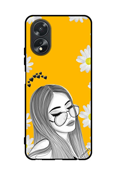 Covernex Protective Case Cover For Oppo A38 Glasses Girl Art