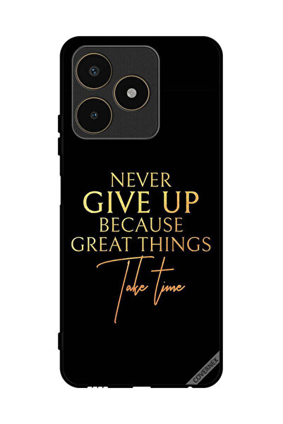 Covernex غطاء حماية لهاتف Realme C53 لا تستسلم أبدًا لأن الأشياء العظيمة تستغ...