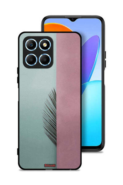 Tolwak غطاء حماية لهاتف Honor X6 بتصميم نصف أوراق