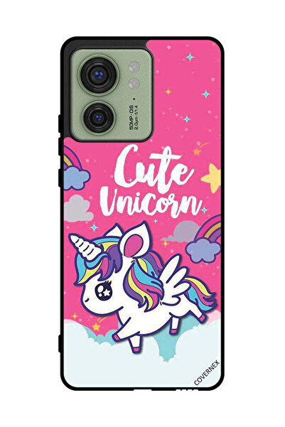 Covernex غطاء حماية لهاتف موتورولا إيدج 40 بتصميم وحيد القرن اللطيف