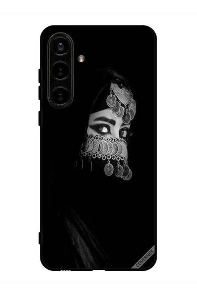 Covernex غطاء حماية لهاتف سامسونج جالاكسي S24، فتاة ذات عيون جميلة ووجه مجوهرات