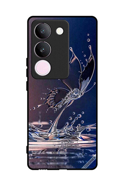 Covernex غطاء حماية لهاتف فيفو V29 - قطرات الماء - فراشة