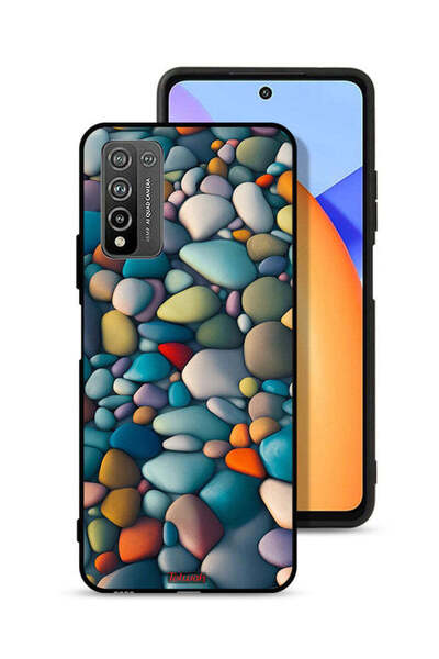 Tolwak Honor 10X Lite Protective Case Cover Stones Abstract Pattern