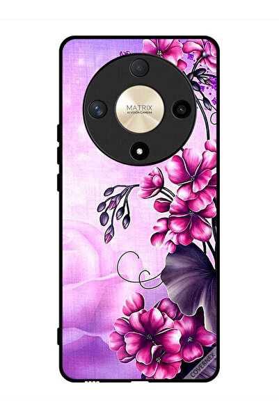 Covernex غطاء حماية لهاتف Honor X9b بخلفية زهور رومانسية