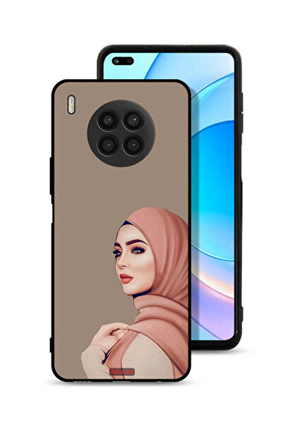 Tolwak غطاء حماية لهاتف Honor 50 Lite بطبعة فتاة محجبة جميلة