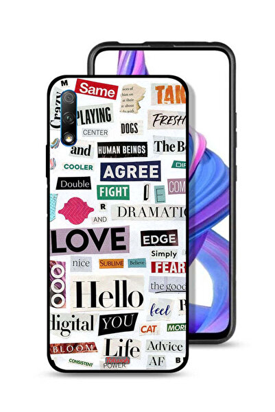 Tolwak غطاء حماية لهاتف Honor 9X (الصين) مع ملصقات اقتباسات قصيرة