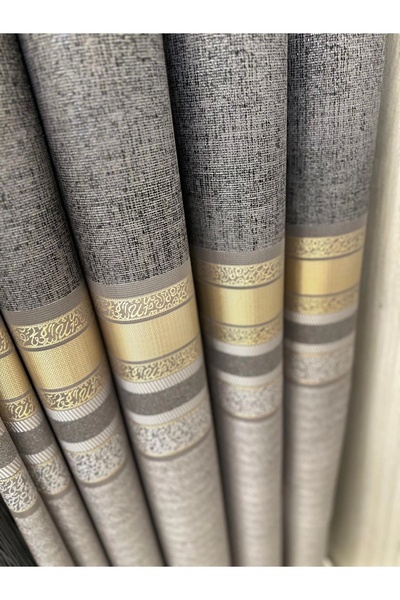 NİVEMESHOME Nivemeshome St.Pierre Ft614320 V_5403 Gray 1/3 Frequently Pleated Background Curtain Apm