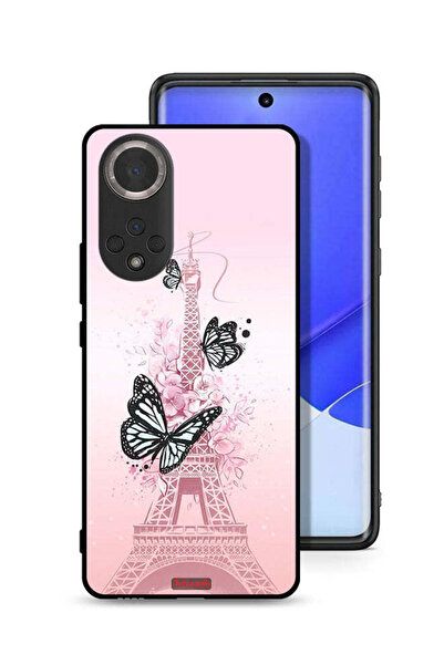 Tolwak غطاء حماية لهاتف Honor 50 بتصميم فراشات على برج إيفل