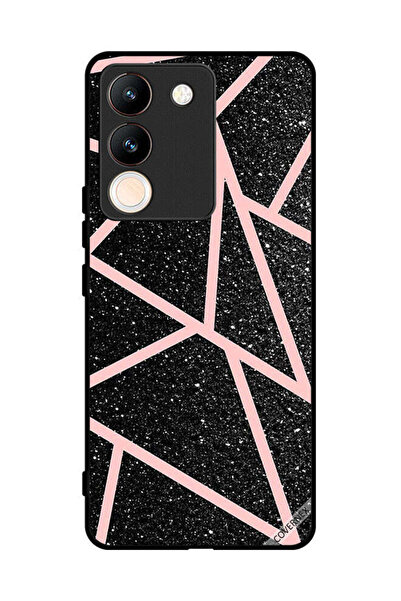 Covernex غطاء حماية لهاتف فيفو V29e بنقشة بريقات ومسارات