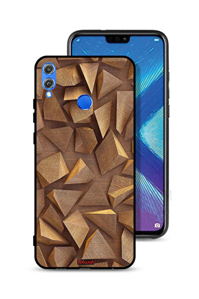 Tolwak غطاء حماية لهاتف Honor 8X بقطع خشبية فنية