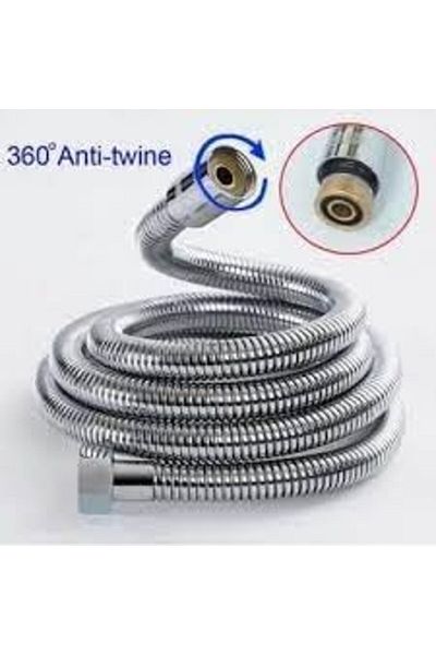 Mena Rise 360 Degree Rotatable Braided Non-Explosive 304 Stainless Shower Hanger Hose (Spiral) 11