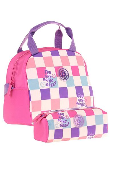 KAUKKO Set cutie de prânz pentru fete Nature (K9062) și suport pentru stilou (K2698)