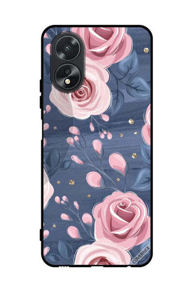 Covernex Protective Case Cover For Oppo A38 Roses & Leaves Pattern
