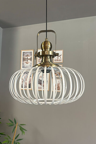 Bamyum Este Beyaz Sarkıt Avize Eskitme Başlık İç Mekan Aydınlatma Dekoratif Mutfak Cafe Ofis