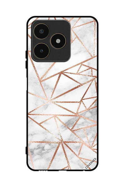 Covernex غطاء حماية لهاتف Realme C53 بنمط رخامي وورق حائط