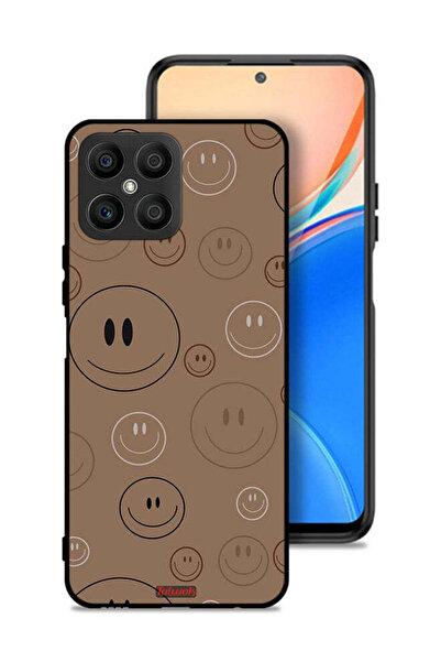 Tolwak Honor X8 4G Protective Case Cover Smiley Faces Pattern