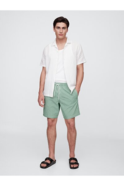 GAP Erkek6" Relaxed Seersucker Yüzme Şortları
