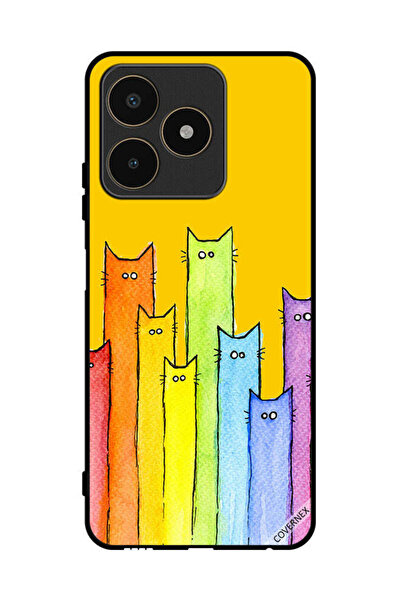 Covernex غطاء حماية لهاتف Realme C53 - فن دمية القطة