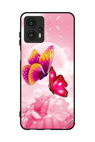 Covernex غطاء حماية لهاتف موتورولا موتو جي 13 بنقشة فراشات لطيفة