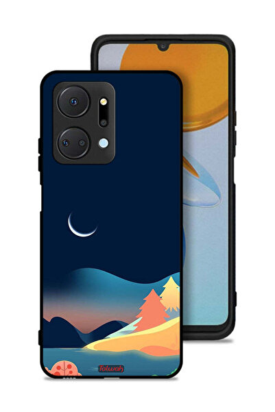 Tolwak Honor X7a Protective Case Cover Moon Abstract Drawing Art