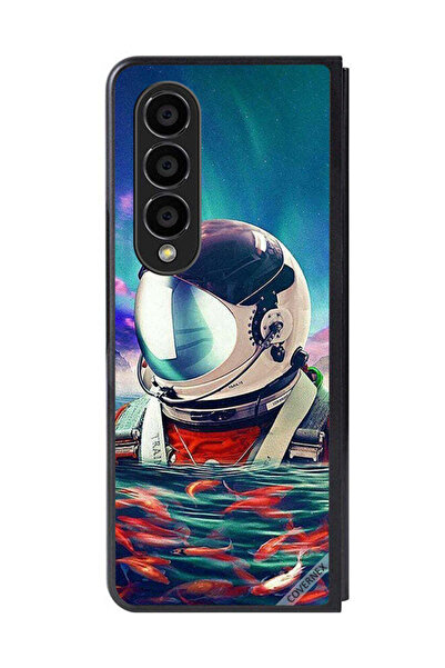 Covernex غطاء حماية لهاتف سامسونج جالاكسي زد فولد 4 بتصميم رائد فضاء في بحر ا...