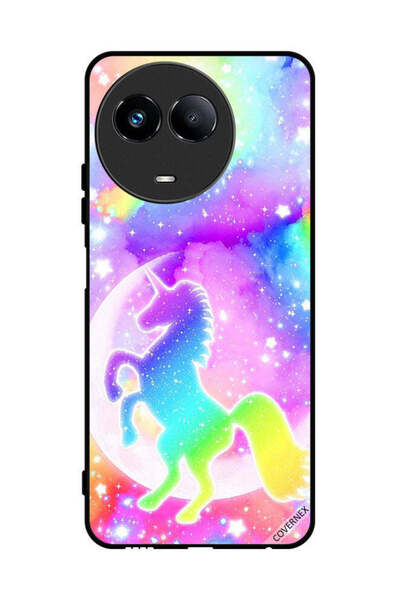 Covernex غطاء حماية لهاتف Realme 11 5G بتصميم وحيد القرن بألوان قوس قزح