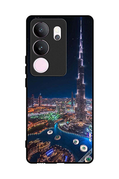Covernex غطاء حماية لهاتف فيفو V29 برو - منظر ليلي لوسط المدينة
