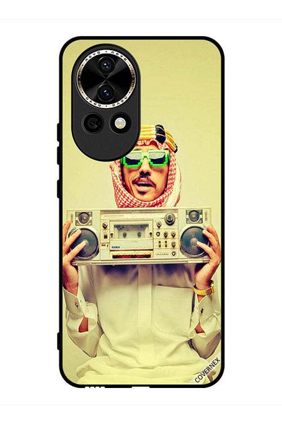 Covernex غطاء حماية لهاتف هواوي نوفا 12 يحمل جهاز موسيقى عتيق