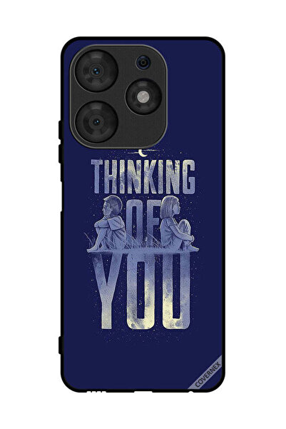 Covernex غطاء حماية لهاتف تكنو سبارك 10 برو "أفكر فيك"