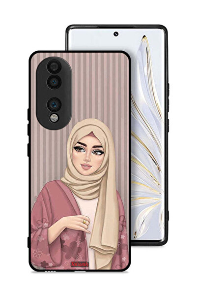 Tolwak غطاء حماية لهاتف Honor 70 برسومات فتاة محجبة