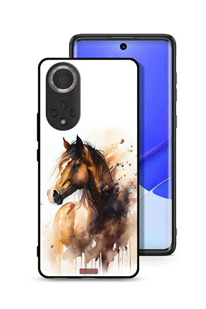 Tolwak غطاء حماية لهاتف Honor 50 بتصميم فن تجريدي للخيول